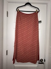 New, Emma James Antique Passage Career Reversible Maxi Skirt Size 12