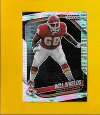 74968 2025 Panini Prizm Black Prizms Pulsar #75 Will Shields CHIEFS