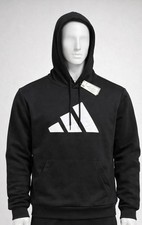 Adidas Men's M BL Hoodie Warm Fleece Sweatshirt Multi Sports JY6603 Black NWT