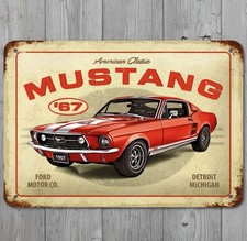 1967 Ford Mustang 8 x 12 Vintage Novelty Metal Sign Made In USA New!