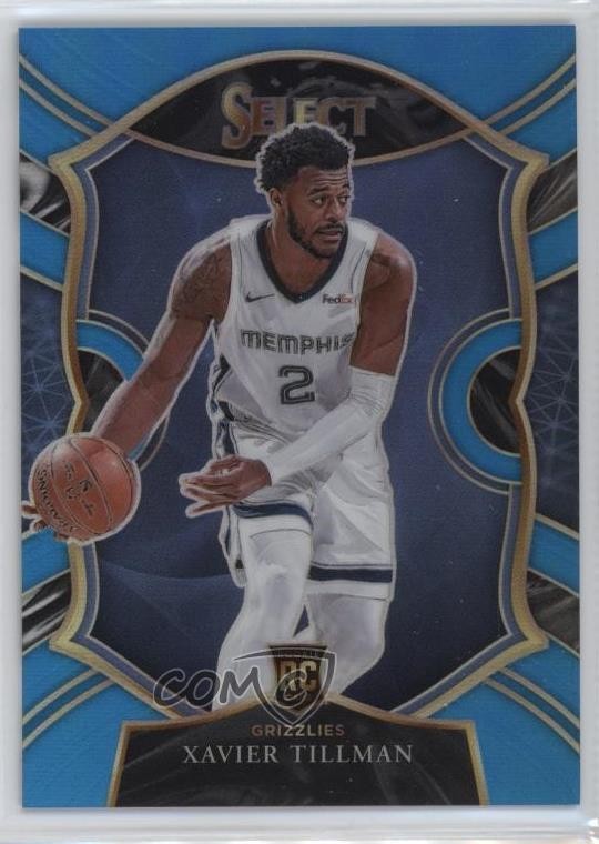 2020 Panini Select Concourse Light Blue Prizm /299 Xavier Tillman Rookie RC 1e6a