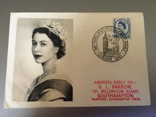GB STAMPS RARE FIRST DAY COVER 1957 PARLIAMENT BIG BEN SPECIAL
