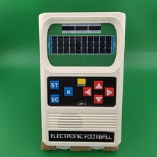 Basic Fun Handheld Electronic Football Mattel Pristine Looks Plays Perfect