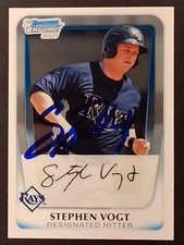 2011 Bowman Chrome #BCP8 Stephen Vogt RC AUTO Hard Signed