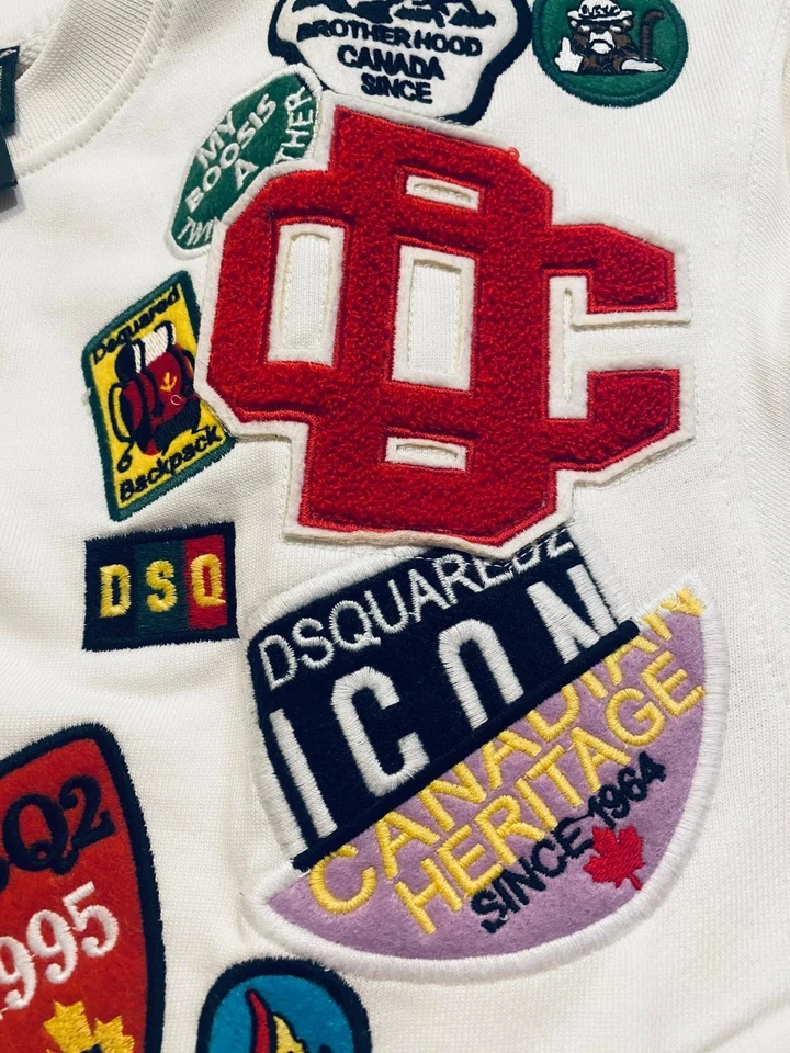 Dsquared2 Sudaderas Blanco Talla M Original  - Imagen 3 de 4