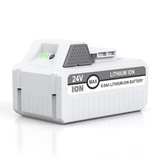 24V 6000mAh BAT-LTE Lithium-ion Replacement Battery for Snow Joe Sun Joe 24V ...