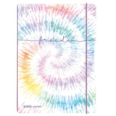 Herlitz Notizheft flex A4, 40 Blatt kariert + 40 Blatt liniert, New Batik Freedo