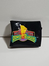Vintage MIGHTY MORPHIN POWER RANGERS BLACK VINYL WALLET 1993 Saban