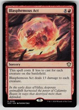Blasphemous Act Rare Commander: Secrets of Strixhaven 238 MTG Near Mint 2026