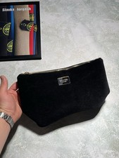 CHANEL Beaute 33x18 Vintage 2017 Black Velvet Cosmetic Makeup Bag VIP