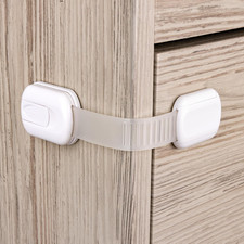4-Pack Cabinet Locks Baby Proofing - Childproof Locks for Cabinets, Drawers, Cup
