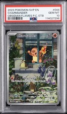 2023 POKEMON OBSIDIAN FLAMES POKEMON CENTER ETB PROMO SVP #044 CHARMANDER PSA 10