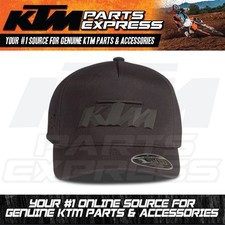 NEW KTM BLACK SNAPBACK LOGO CAP POLYESTER 92 / SPANDEX 8 3PW250053900