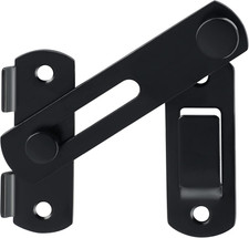 Thicker Gate Lock Black Door Latch Small Gate Bolt Sliding Door Lock for Wooden 