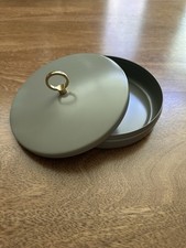 Normann Copenhagen Round Metal Box Gray with ...