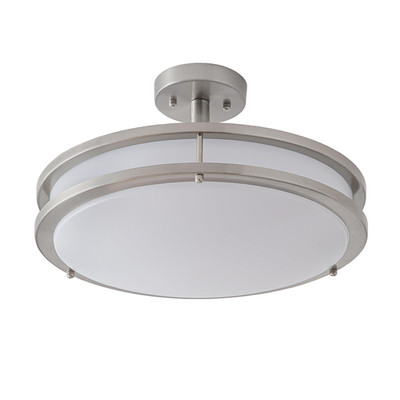 Mingbright 16 Inch Led Semi Flush Mount Ceiling Light 24W Dimmable Led Ceiling