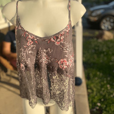 Adore Me Floral Lace Babydoll Camisole Top Size XL
