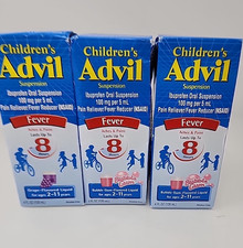  3 Advil Children's Ibuprofen Oral Suspension - 4 oz - Exp 01/26 -04/26