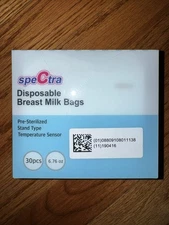 NEW Unopened Sealed Boxes, Spectra Disposable Breast Milk Bags 30 per - Lot of 4