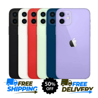 Apple iPhone 12 128GB 64GB Unlocked Verizon ATT Cricket Green/Purple/Red