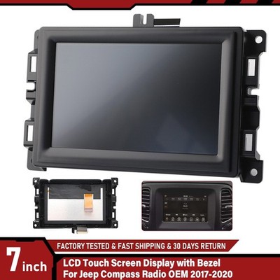 7'' LCD Touch Screen w/ Frame For 2017 Jeep Compass Radio Navigation Replace US