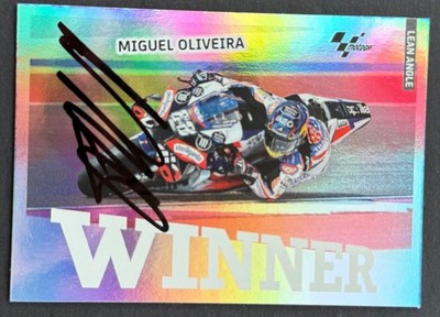 Miguel Oliveira Hand Signed Trackhouse Racing MotoGP Panini Trading Card Proof 3