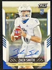 2021 Score #317 Zach Smith RC Rookie Auto Tulsa Golden Hurricane
