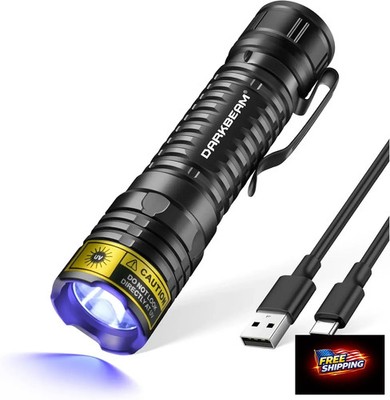 DARKBEAM UV Flashlight 395nm Blacklight LED Black Light, Mini but Powerful Woods