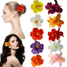 10 Pcs Flower Hair Clips, Flower Hair Accessories, 3.5 Inch Bridal Bobby Pins...