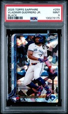 2025 TOPPS CHROME SAPPHIRE BLACK #259 VLADIMIR GUERRERO JR. 3/10 PSA 9