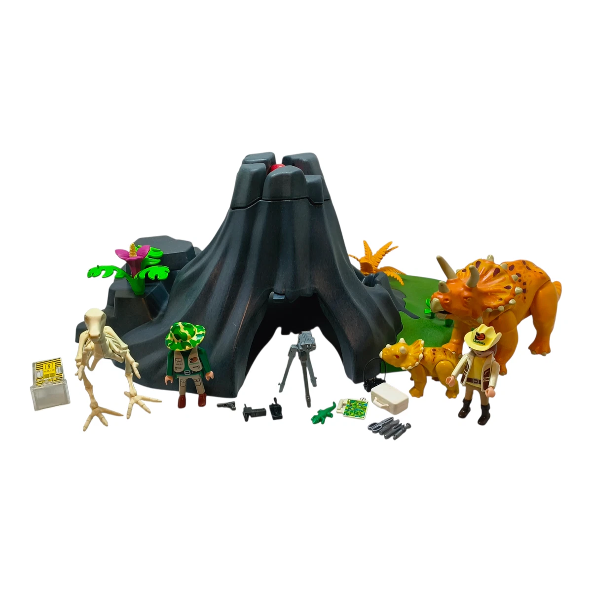 Playmobil 4170 – Volcan Avec Dinosaures – Lot Vintage – Occasion