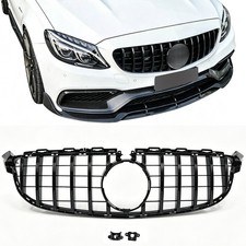 Kühlergrill Panamericana Glanz Schwarz GT Look Für Mercedes W205 C63 AMG 15-18 Kühlergrill Panamericana Glanz Schwarz GT Look Für Mercedes W205 C63 AMG 15-18