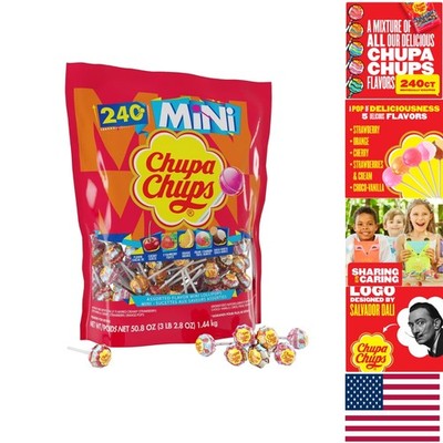 Individually Wrapped Mini Lollipop Assortment - 240 Count, 5 Delectable Flavors