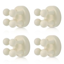 4 pcs Silicone Toothbrush Holder Multi-Function Hook Waterproof self Adhesive...