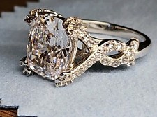 Womans 925 Sterling Silver Mulit Stone Ring Size: 9