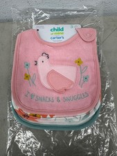 Carter s Child Of Mine Bibs 3pk Chicken Farm Floral NEW