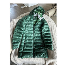Stio Womens XS Green Hooded Full Zip Down Puf...