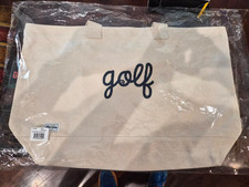 AME & LULU Country Club Canvas Tote, Golf Stitched New In Bag