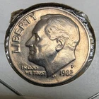 1982-P Roosevelt Dime 10C Philadelphia Business Strike Copper KM#195