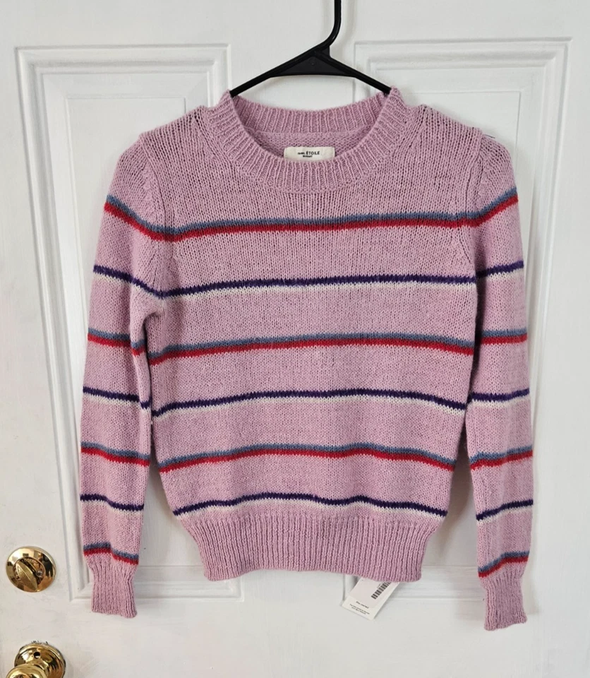 Etoile Isabel Marant Striped Crew Neck Sweater Size 36 - Image 2 of 4