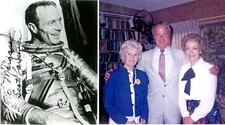Astronaut Scott Carpenter, Guest Speaker, Santa Anita Church, CA, 1987 SIGNED