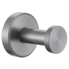 Gunmetal Gray Single Robe Hook 304 Stainless Steel Heavy Duty Towel Hanger
