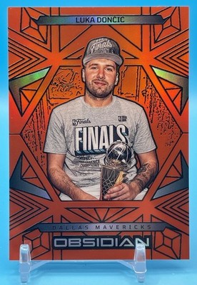 LUKA DONCIC 2024-25 OBSIDIAN BASKETBALL ORANGE FLOOD MAVERICKS 001/125