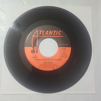 Phil Collins ~ Against All Odds/ The Search ~ Atlantic 45 RPM Record