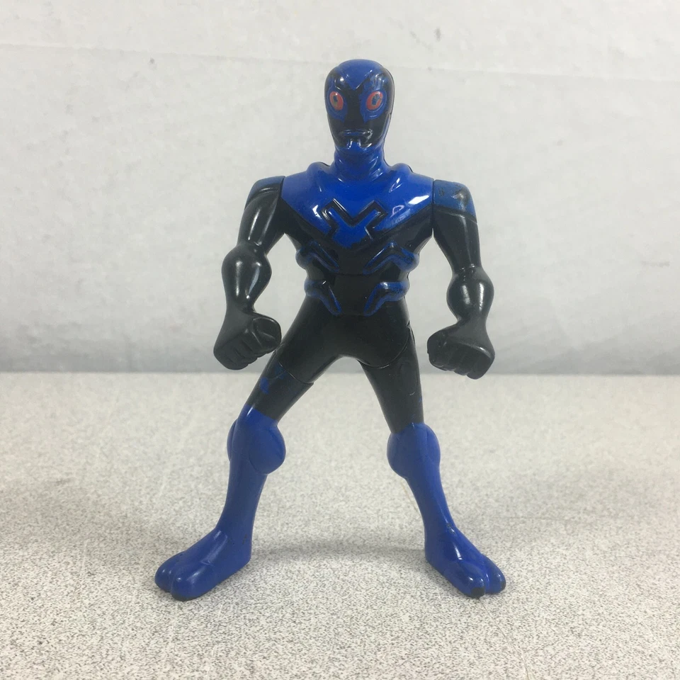 Lote de 3 figuras de acción Blue Beetle Batman antorcha humana McDonald's DC Marvel Foto 2 de 4