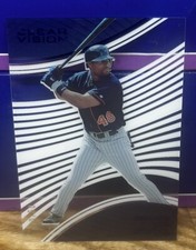 TORII HUNTER 2023 CHRONICLES CLEAR VISION BASEBALL BLUE /50 TWINS !!!