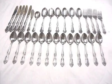 ROGERS DREAM ROSE STAINLESS FLATWARE 30-pcs.