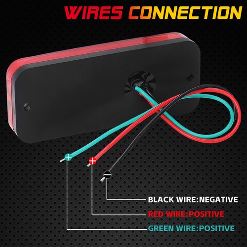 LED Side Marker Lights Clearance Lamp 4" Turn Signal Tail Trailer RV Truck Lorry - Picture 4 of 19