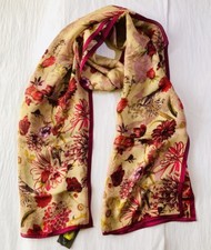 Vince Camuto Floral Print Silk Scarf