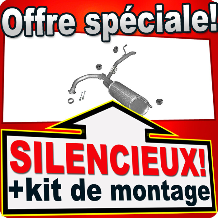 Silencieux arrière pour Honda Civic MK VIII 1.4i 16V pot d'échappement haute durabilité